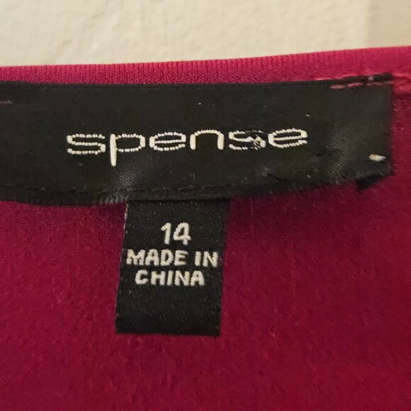 Spence dress stretchy pink wrap special occasion Event dress 14 - Picture 8 of 11